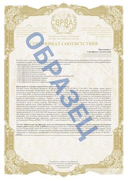 Образец Приложение к СТО 01.064.00220722.2-2020 Новоуральск Сертификат СТО 01.064.00220722.2-2020 